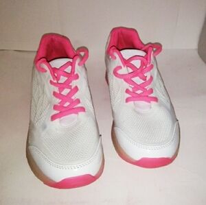 Pink and white fashion sneakers